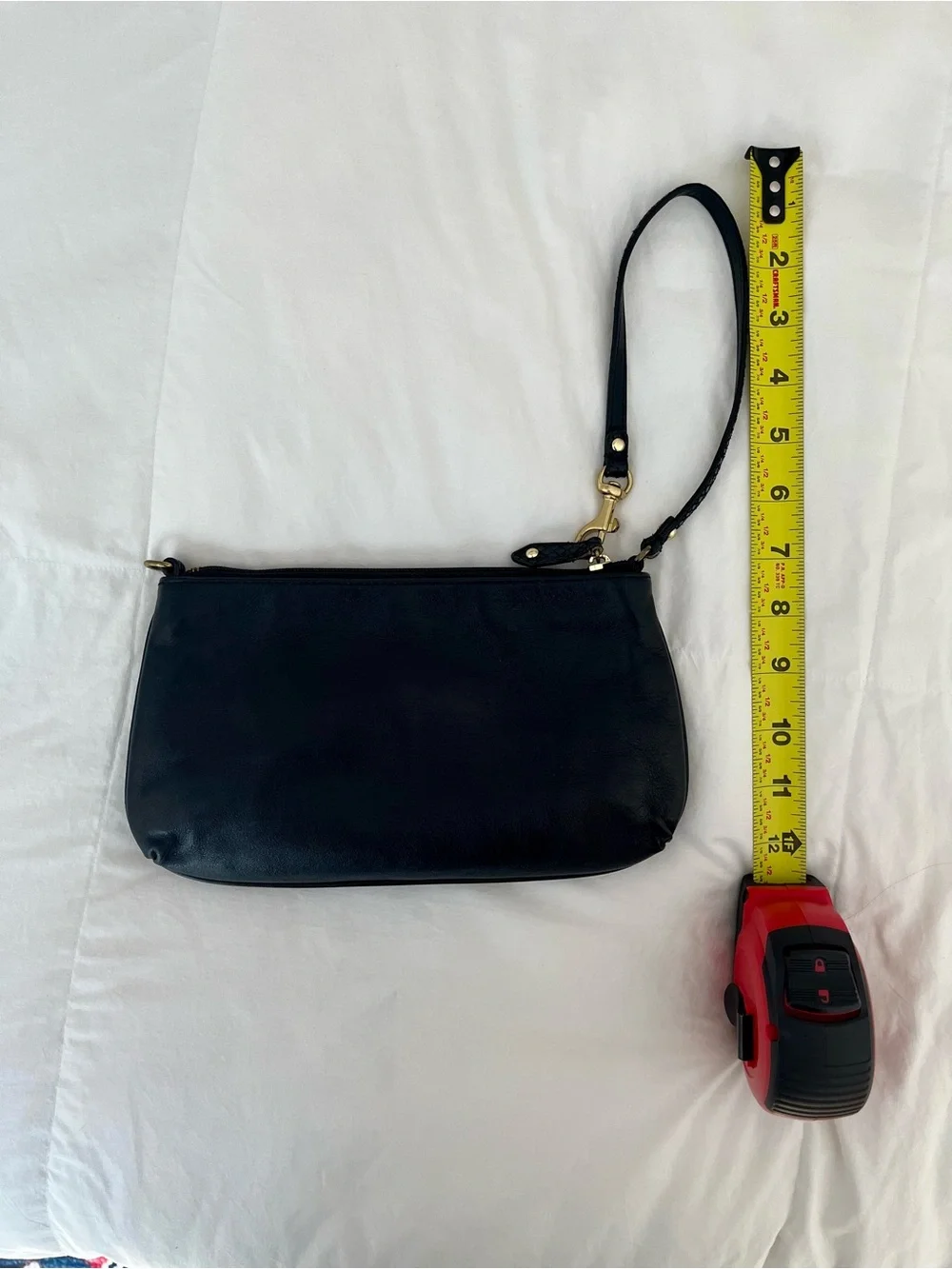 Coach Ashley Large Pleated Leather Wristlet